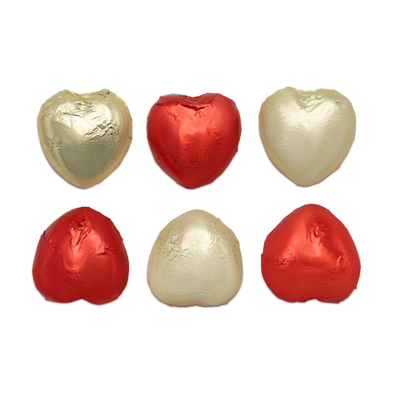 Christmas Cracker Swiss Milk Chocolate Hearts