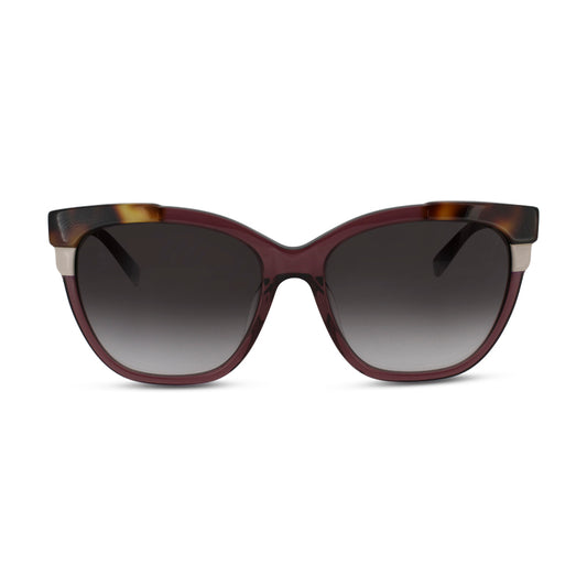 Furla Cat Eye Havana & Burgundy Sunglasses SFU148 *Ex Display*