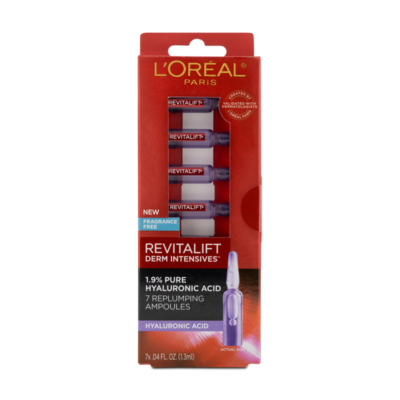 L'Oreal Revitalift Derm Intensives 1.9% Hyaluronic Acid Ampoules 7 x 1.3ml