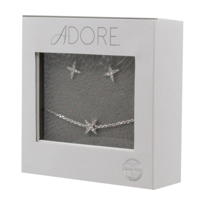 Swarovski Bracelet & Earring Set By Adore Elegance 
