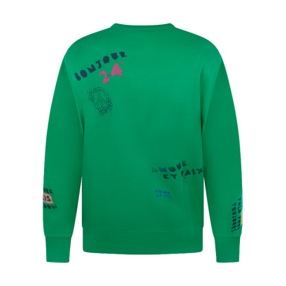 Ralph Lauren Polo Love Peace Paris Sweatshirt Green