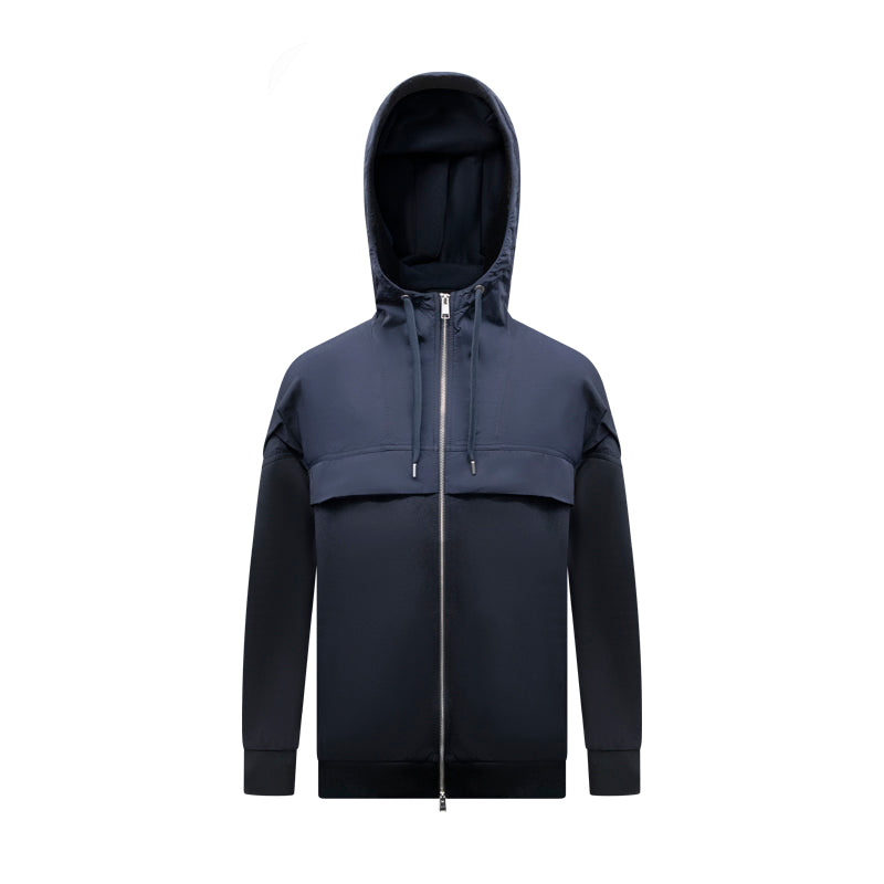 Hugo Boss Steele 406 Men's Full Zip Hoodie Dark Blue