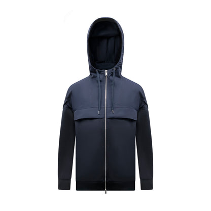 Hugo Boss Steele 406 Men's Full Zip Hoodie Dark Blue
