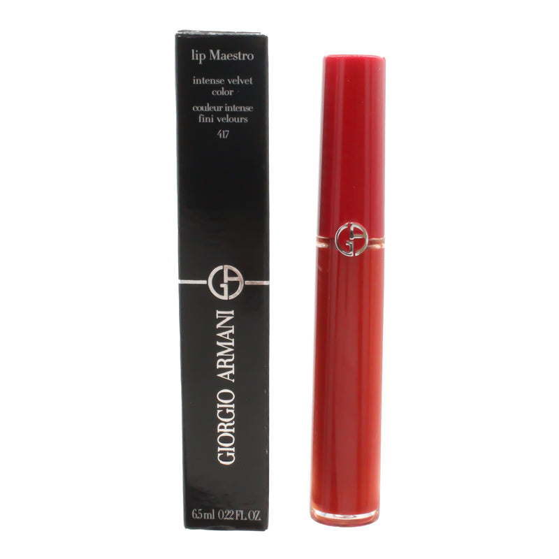 Giorgio Armani Lip Maestro Velvet Red Lipstick 417 Blaze