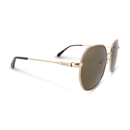 Polaroid Gold Copper Geometric Sunglasses PLD 4140