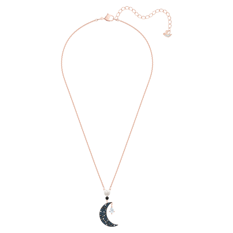 Swarovski Symbolic Moon Rose Gold Necklace