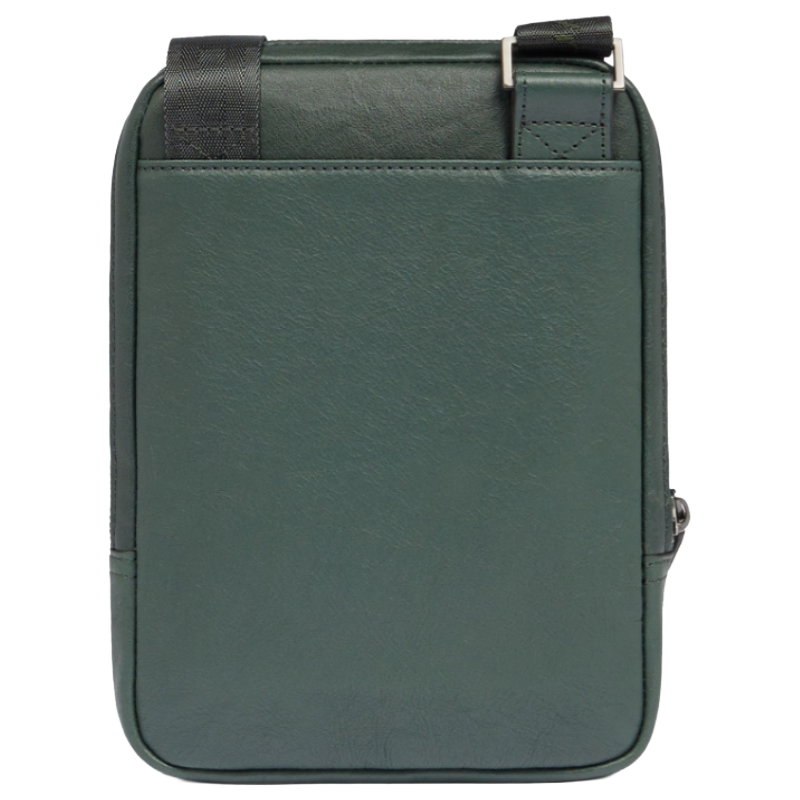 Piquadro Men's Black Square Crossbody Bag Green 