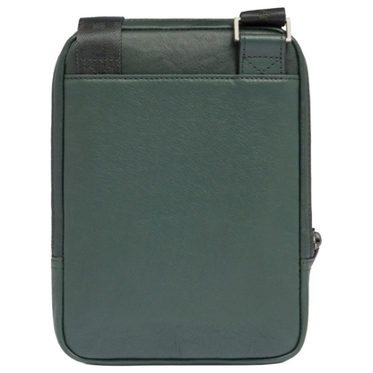 Piquadro Men's Black Square Crossbody Bag Green 
