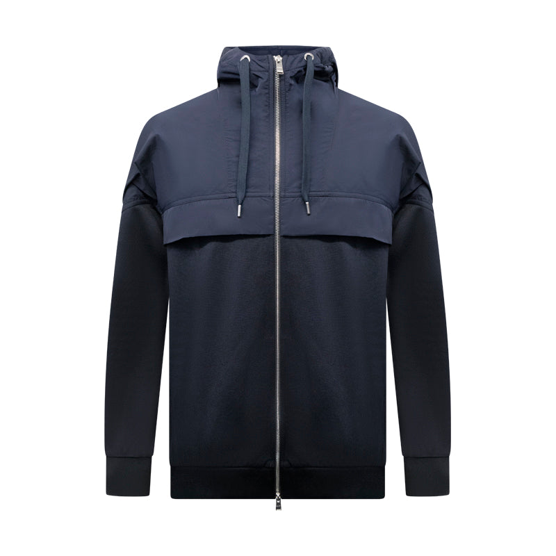 Hugo Boss Steele 406 Men's Full Zip Hoodie Dark Blue
