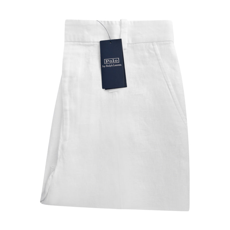 Ralph Lauren Polo Linen Trousers | White