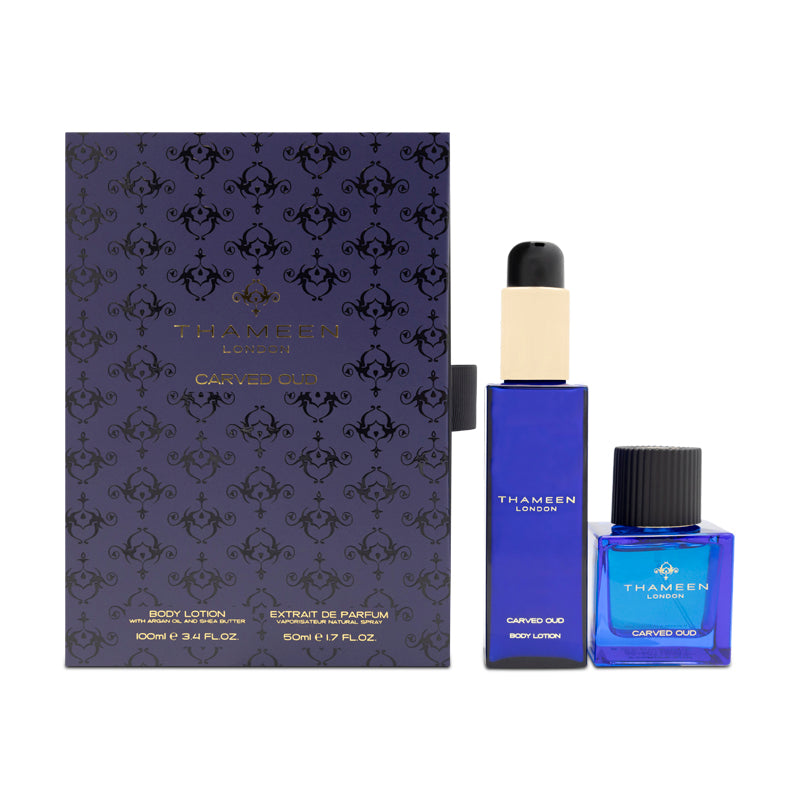 Thameen Carved Oud 50ml Extrait De Parfum Gift Set With Body Lotion