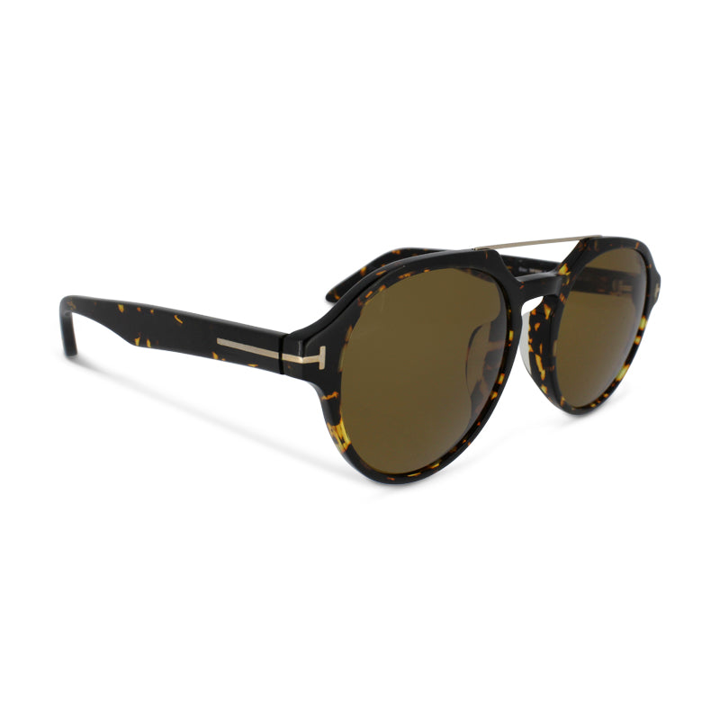 Tom Ford Brown Men's Polarised Sunglasses FT0696