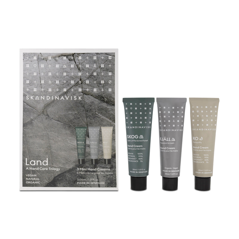 Skandinavisk Land 3 Mini Hand Creams Set 3 x 30ml