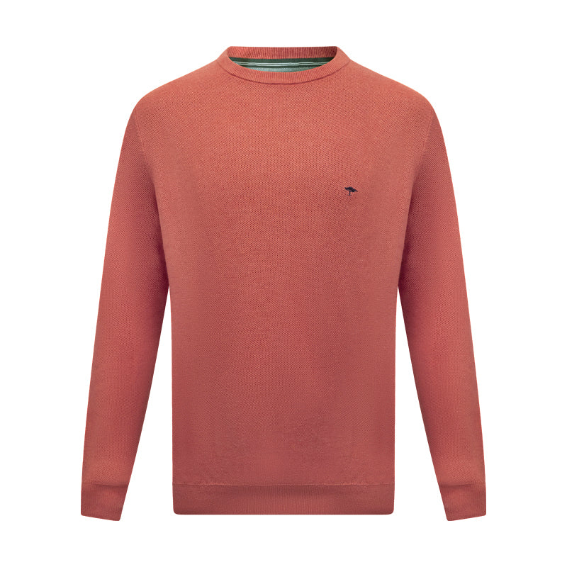 Fynch-Hatton Men's Knitted Jumper Orient Red 