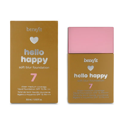 Benefit Hello Happy Soft Blur Liquid Foundation SPF15 7 30ml (Blemished Box)