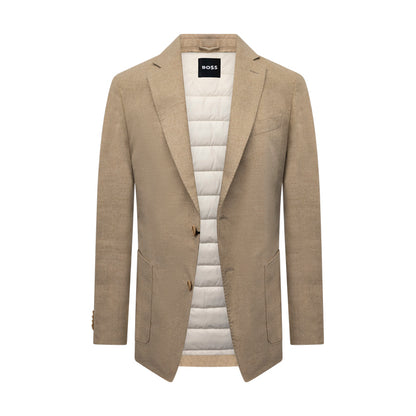 Hugo Boss Hanry Inpad Men's Winter Beige Blazer Jacket