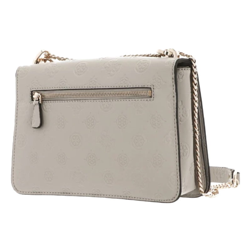 GUESS Jena Shoulder Bag Women's Taupe Logo