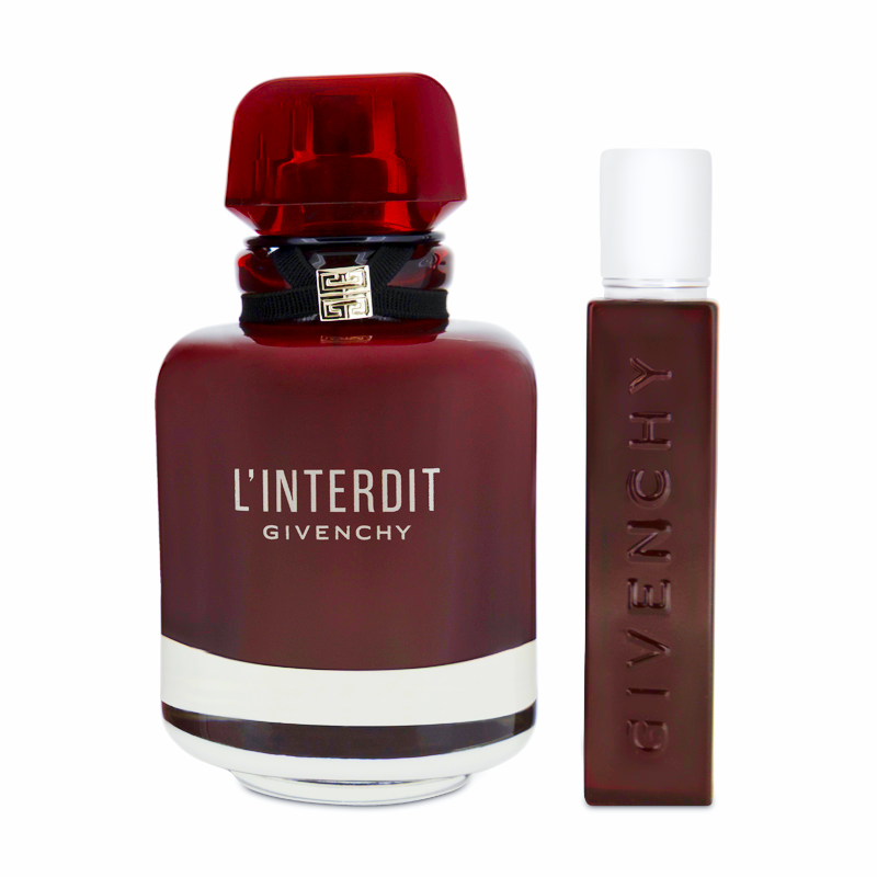 Givenchy L'Interdit Rouge 80ml & 12.5ml Eau De Parfum Gift Set