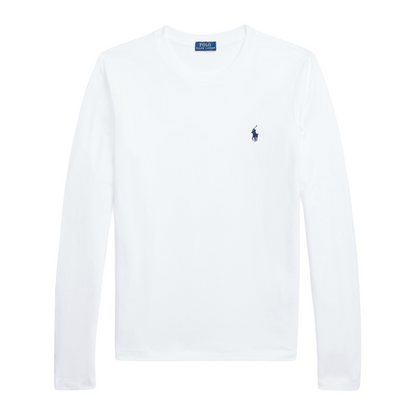  Ralph Lauren Women's White Jersey Long Sleeve T-Shirt XX Large