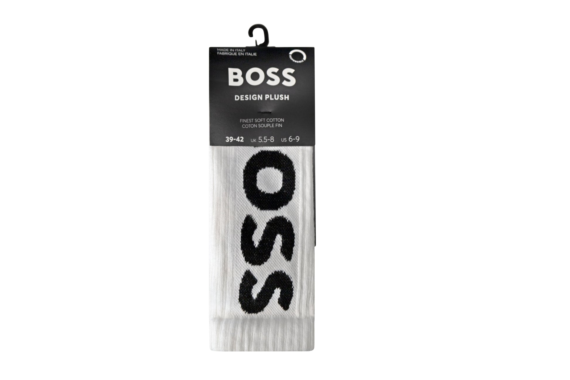 Hugo Boss White Cotton Socks | UK Sizes 5.5-8