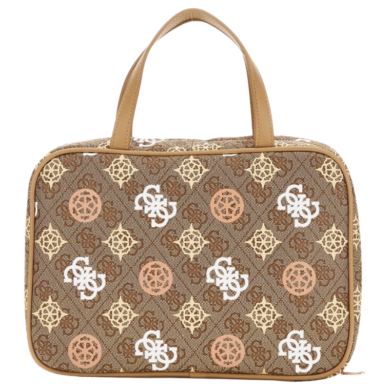 Guess Travel Cosmetic Bag Brown Multi Women's PW744P4213