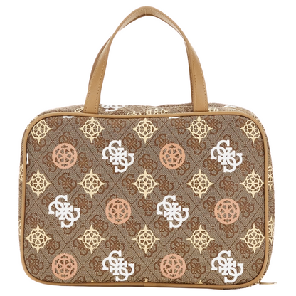 Guess Travel Cosmetic Bag Brown Multi Women's PW744P4213