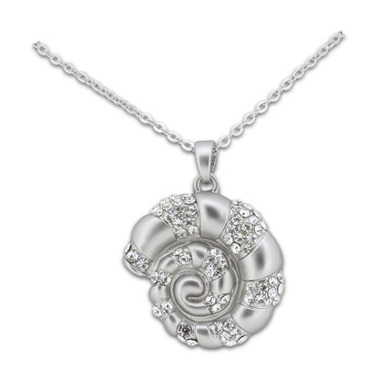 Khloelle Silver Snail Necklace LC0070809