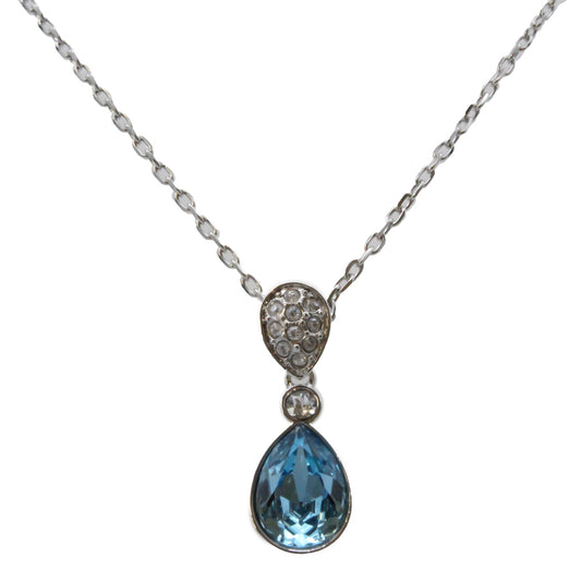 Swarovski Ocean Blue Silver Necklace 5465292