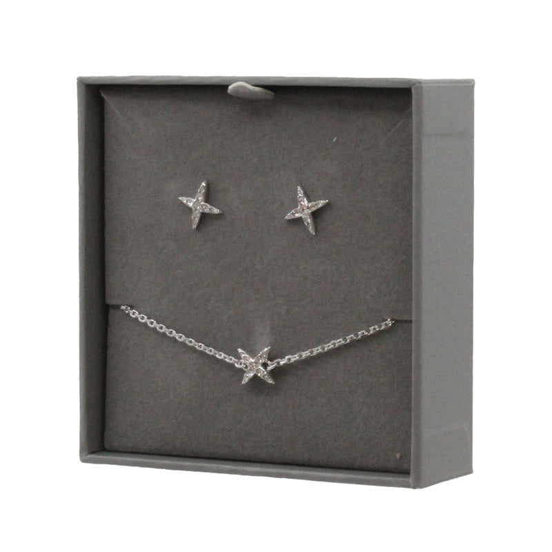 Swarovski Bracelet & Earring Set By Adore Elegance 
