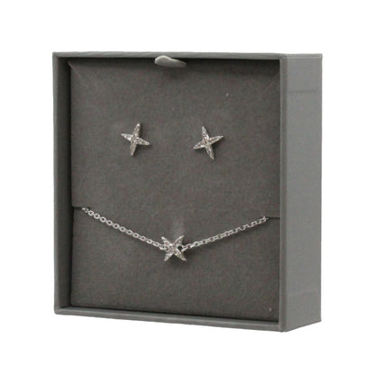 Swarovski Bracelet & Earring Set By Adore Elegance 