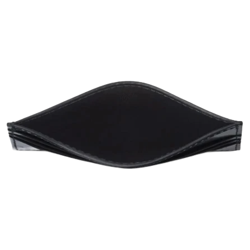 Salvatore Ferragamo Black Leather Credit Card Holder