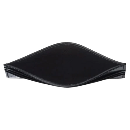 Salvatore Ferragamo Black Leather Credit Card Holder