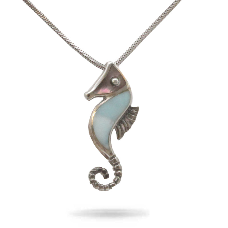 Marahlago Seahorse Necklace Larimar