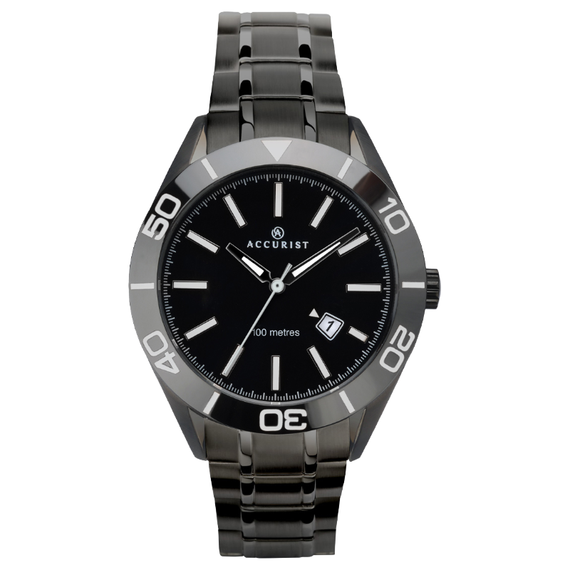 Accurist Men's Black Dial Signature Watch 7223 (Blemished Box)