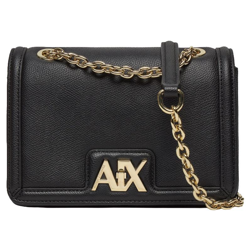 Armani Exchange Crossbody Handbag Messenger Bag Small Black 4R731 