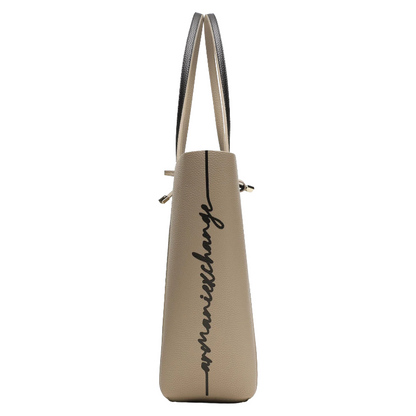 Armani Exchange Reversible Tote Bag Black/Beige CC703 