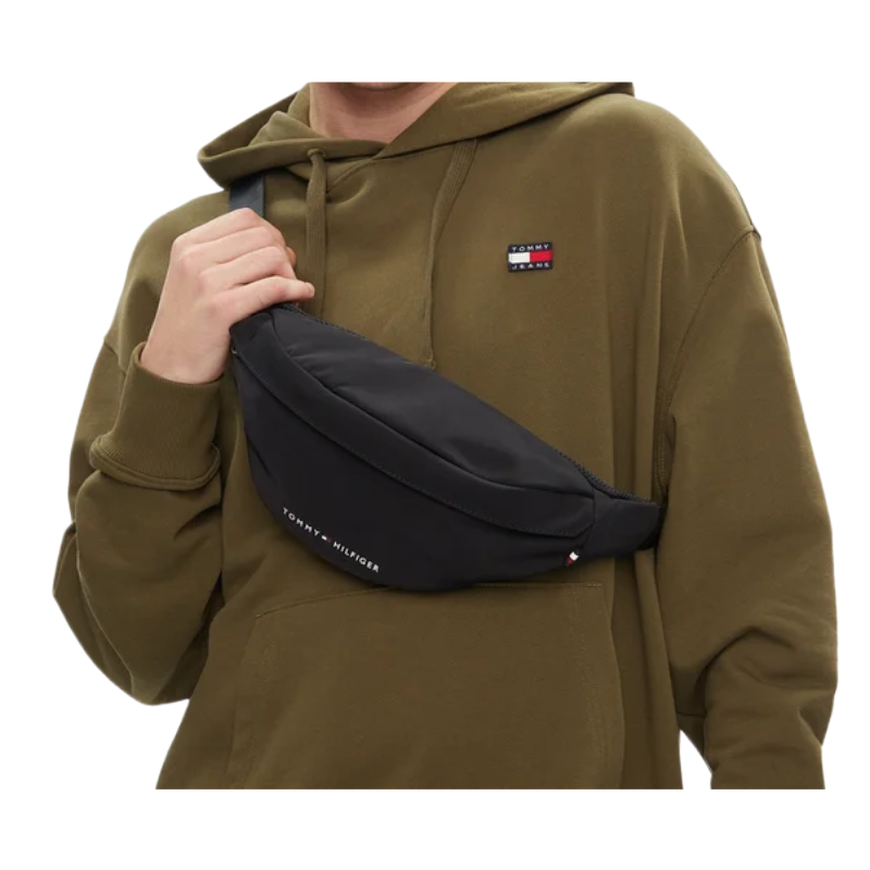 Tommy Hilfiger TH Skyline Mens Bumbag Black AM0AM12356