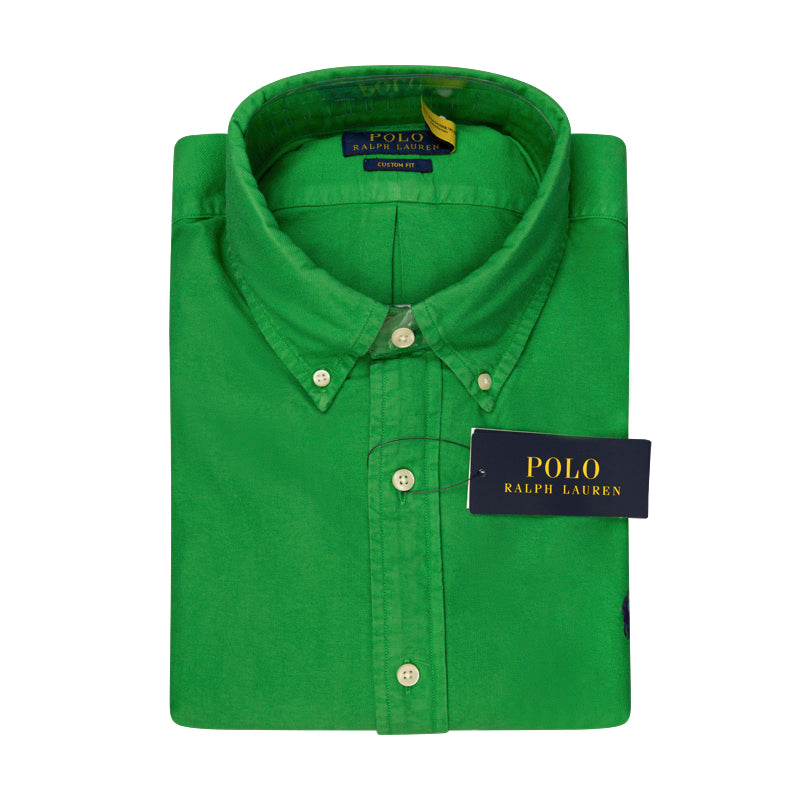 Ralph Lauren Green Oxford Shirt | Custom Fit