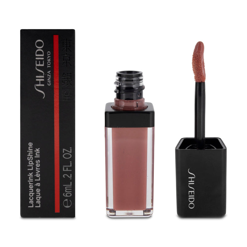 Shiseido LacquerInk Lipshine Lip Gloss 312 Electro Peach (Blemished Box)