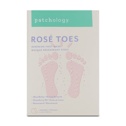 Patchology Rose Toes Renewing Foot Mask 2 x 9ml (Blemished Box)