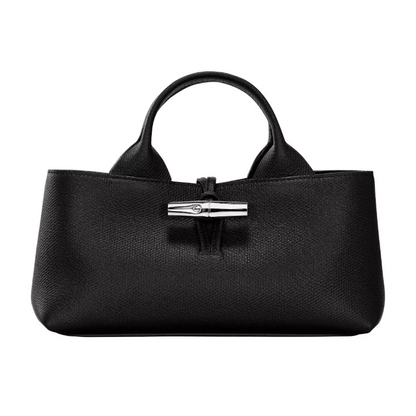 Longchamp Le Roseau Top Handle Small Handbag Black