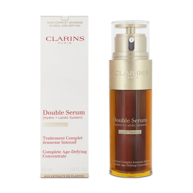 Clarins Double Serum Light Texture Age-Defying Concentrate 50ml (Blemished Box)