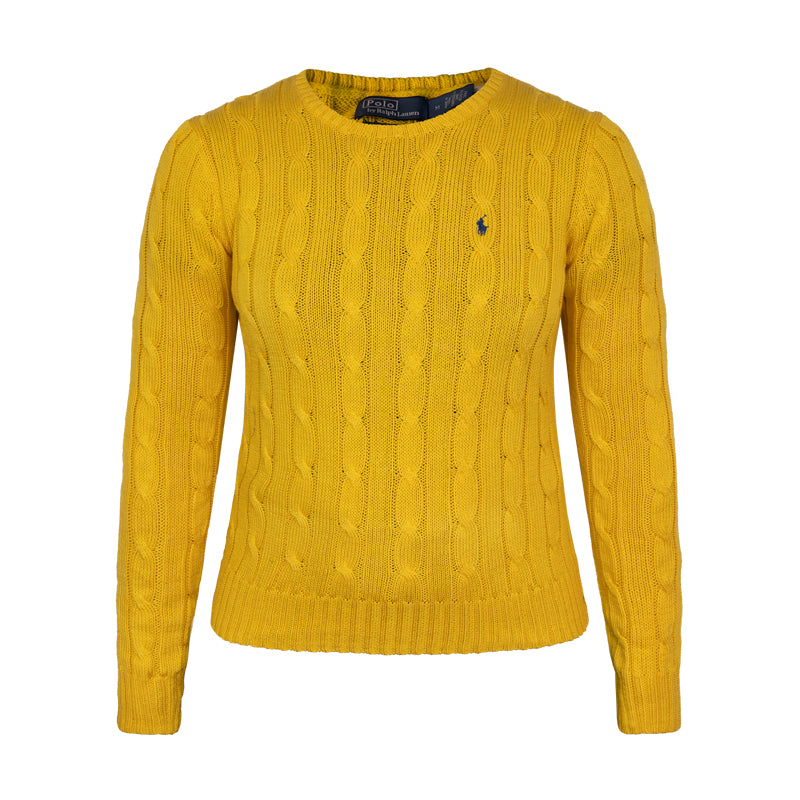 Ralph Lauren Polo Women's Pima Cotton Knit Jumper Gold