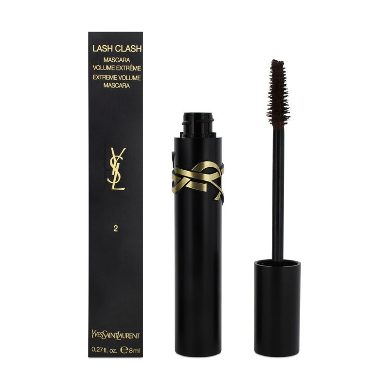 YSL Lash Clash Extreme Volume Mascara Uninhibited Brown (Blemished Box)