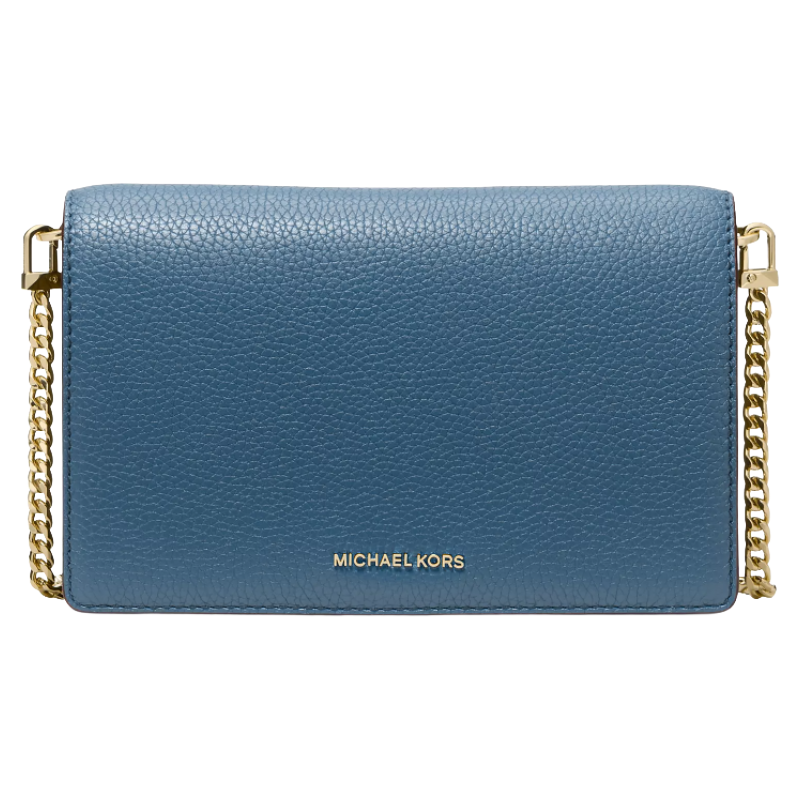 Michael Kors Jet Set Small Leather Crossbody Handbag Blue